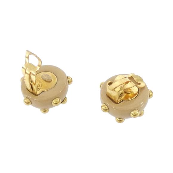 CHANEL Cream Earrings